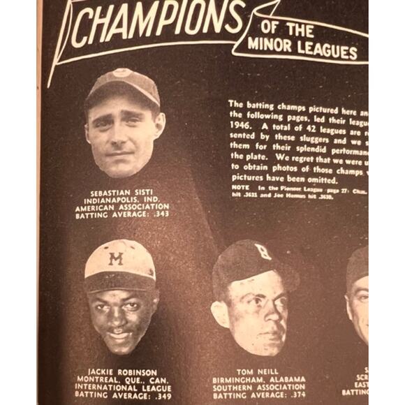 1947 Famous Slugger Yearbook Stan Musial Baseball Jackie Robinson Rookie! MLB - Picture 1 of 10